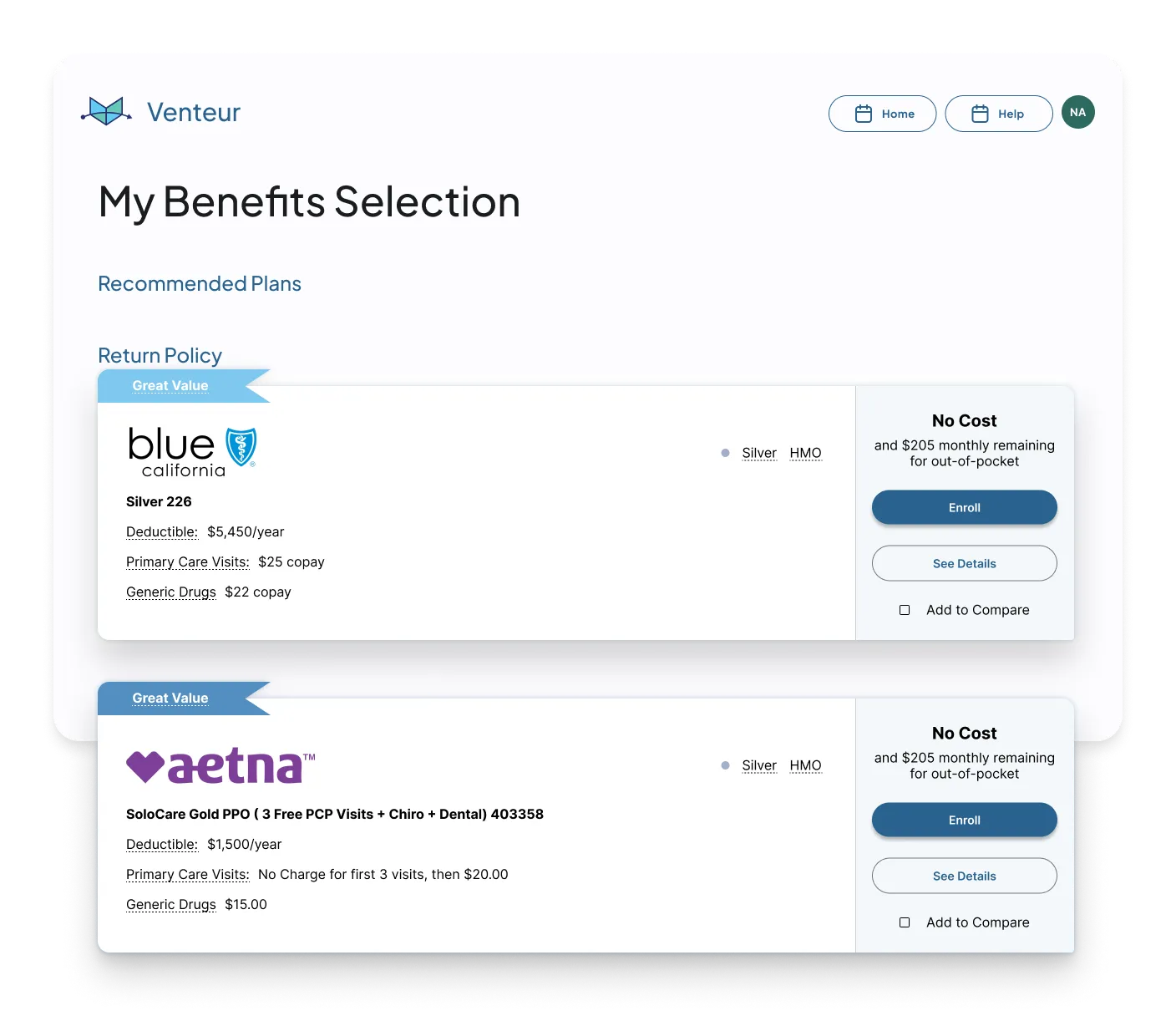 Choose from dozens of options unique to you